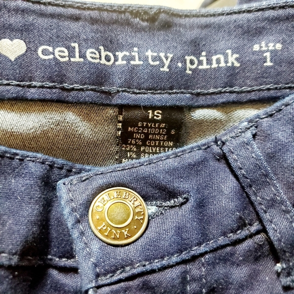 Celebrity Pink Womens Blue Jeans - Picture 5 of 5